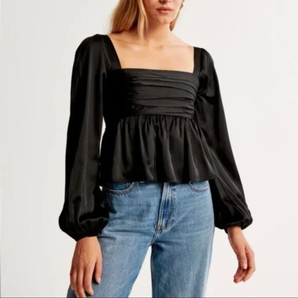 Abercrombie satin blouse